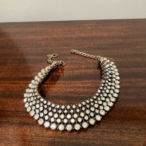Elegant Gold Rhinestone Necklace